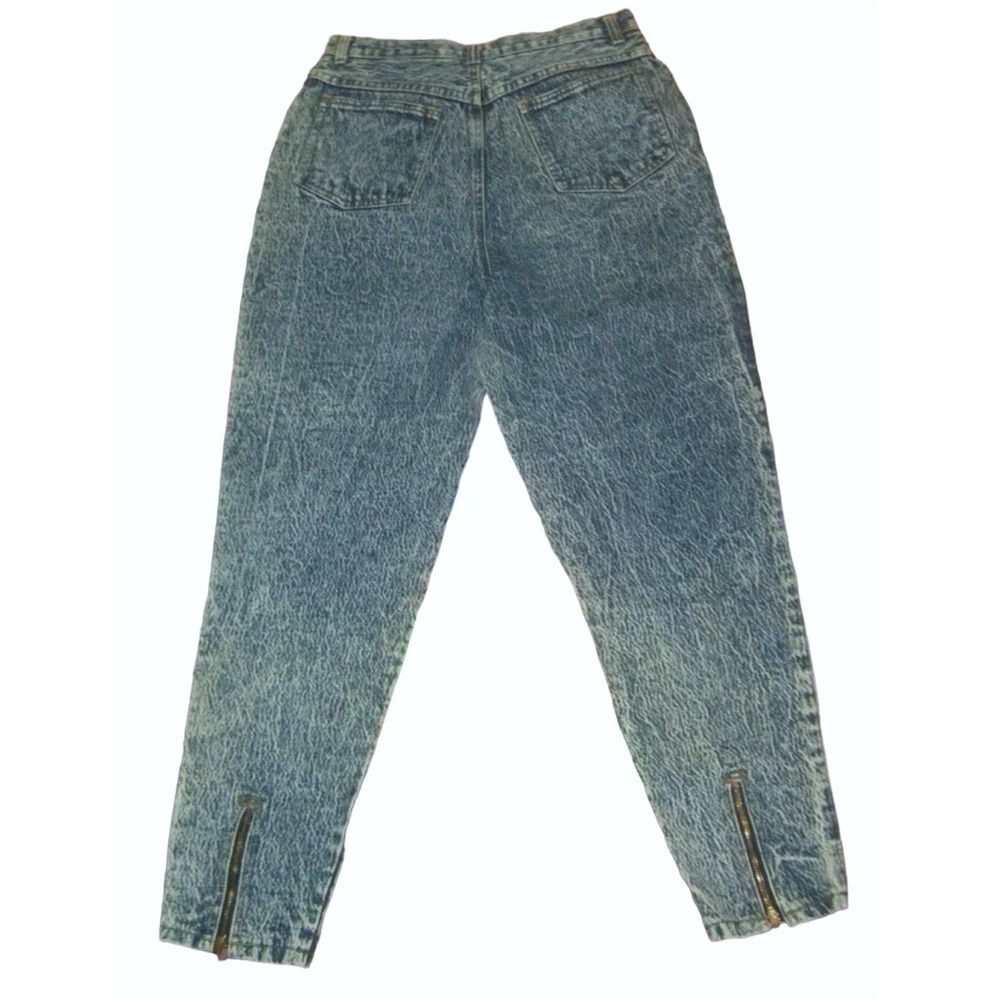 Vintage 80’s Stefano Jeans Acid Washed Mom High Waist Zip ALT egirl Punk Grunge - Picture 4 of 14